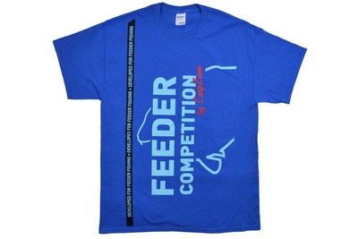PólóFeeder Competition,, halas póló, ponty,ruházat,horgász ruházat,kék,